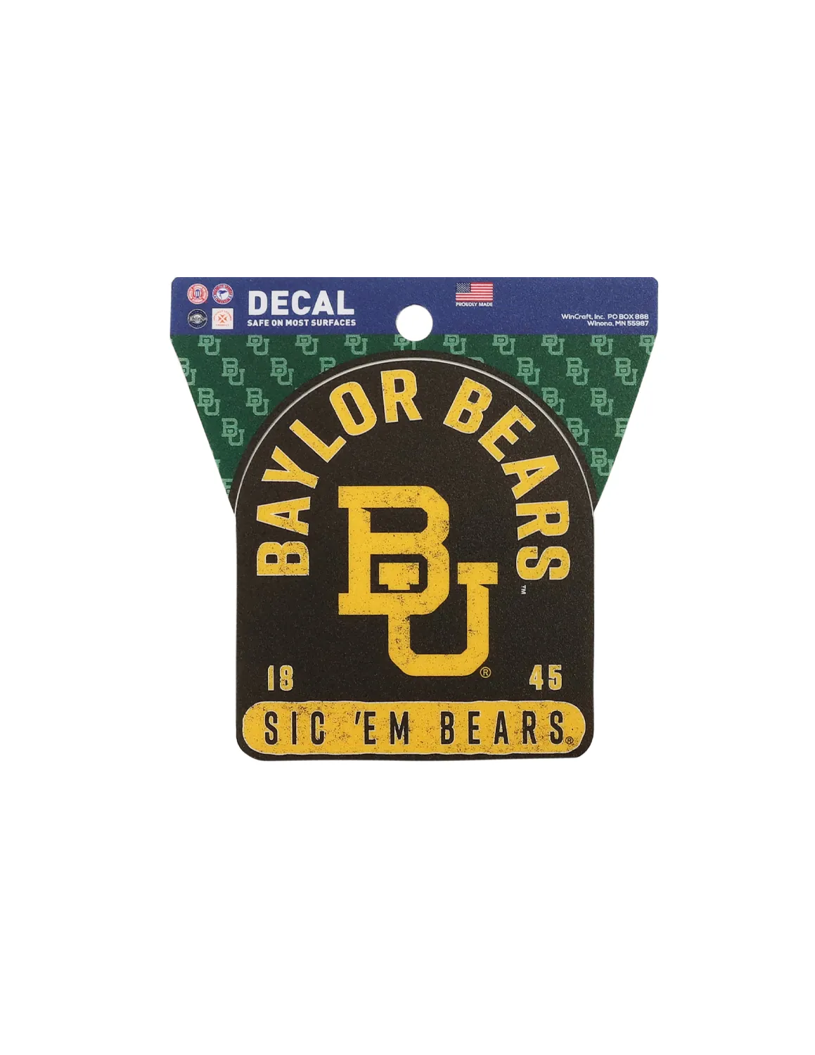 BU Bears Clean Cut Decal