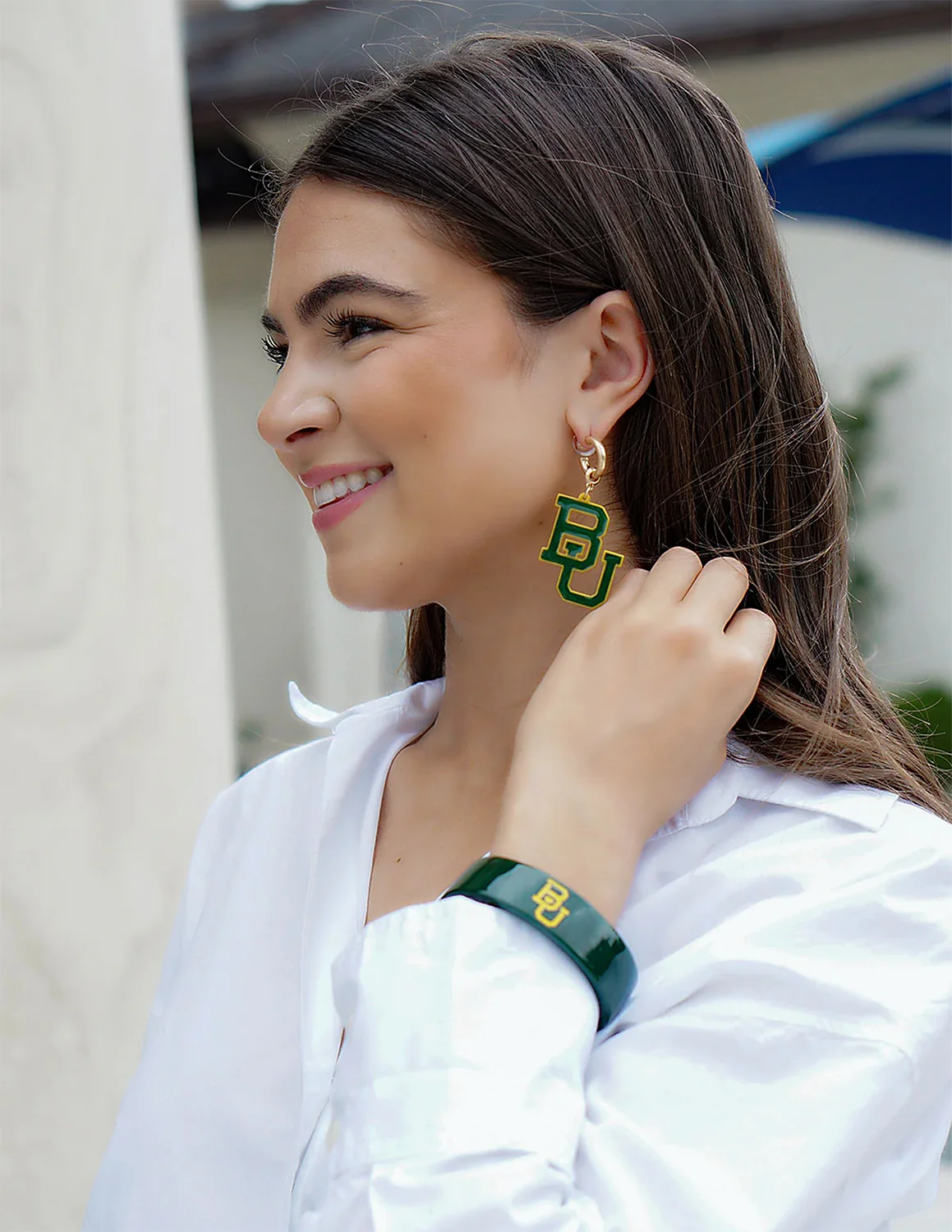 BU Enamel Resin Logo Cuff - Image 2