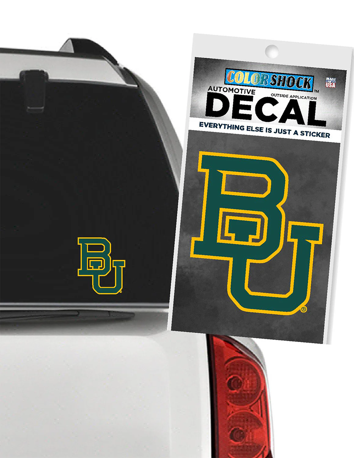BU Interlocking BU Car Decal