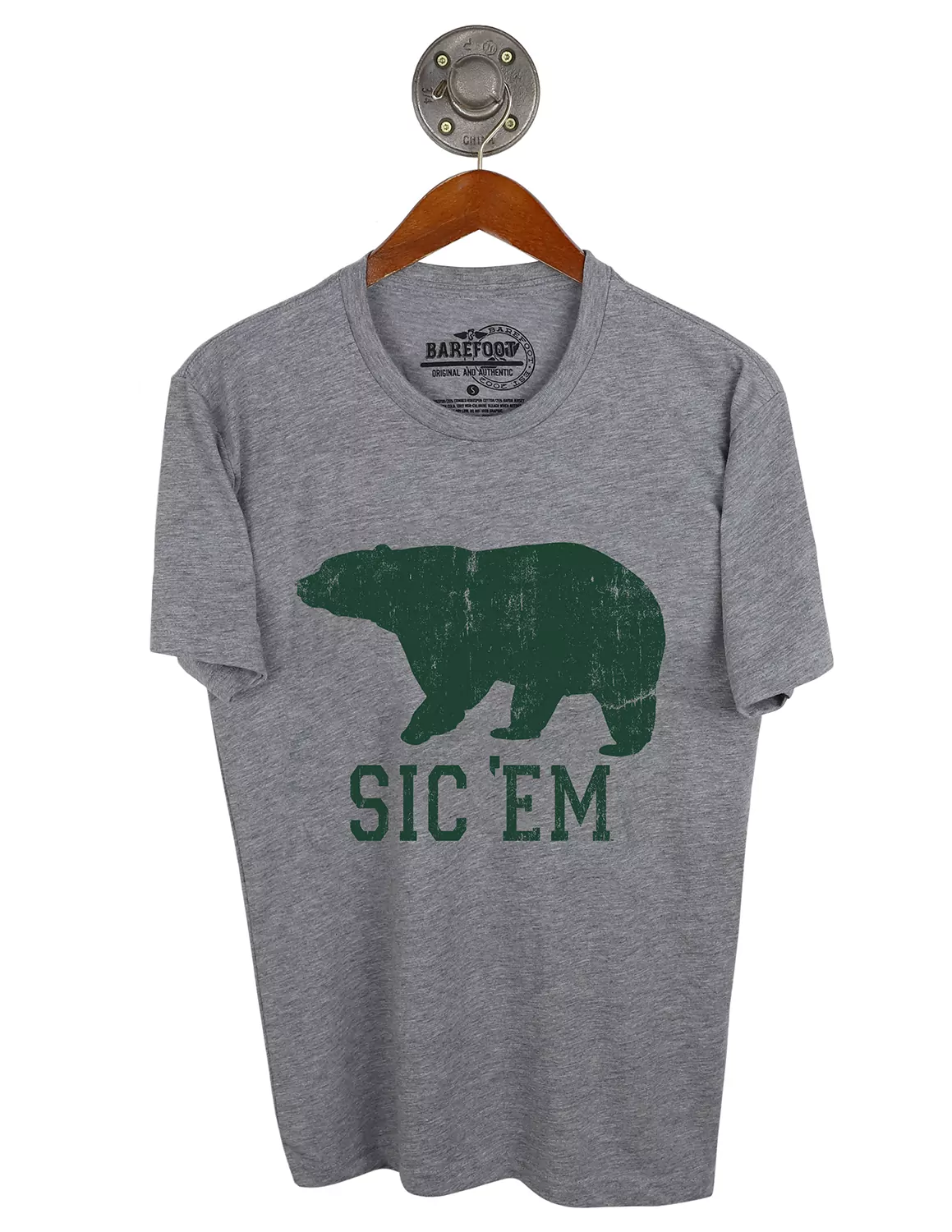 BU Sic Em Vintage Style Short Sleeve
