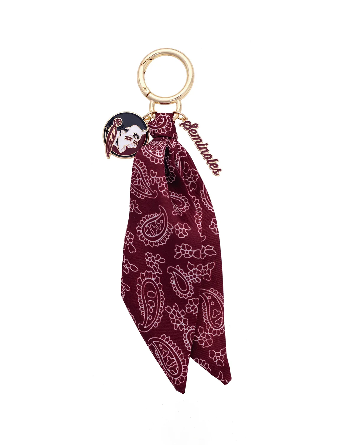 Florida State Logo Bandana Bag Charm