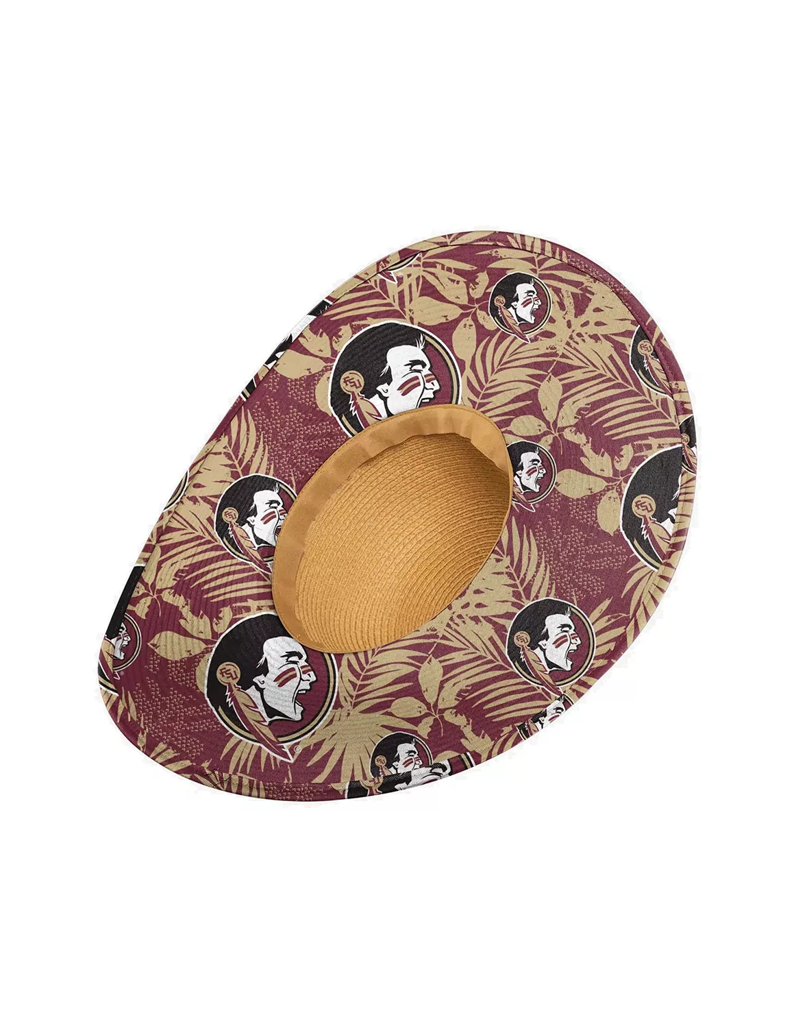 FSU Floral Straw Hat - Image 2