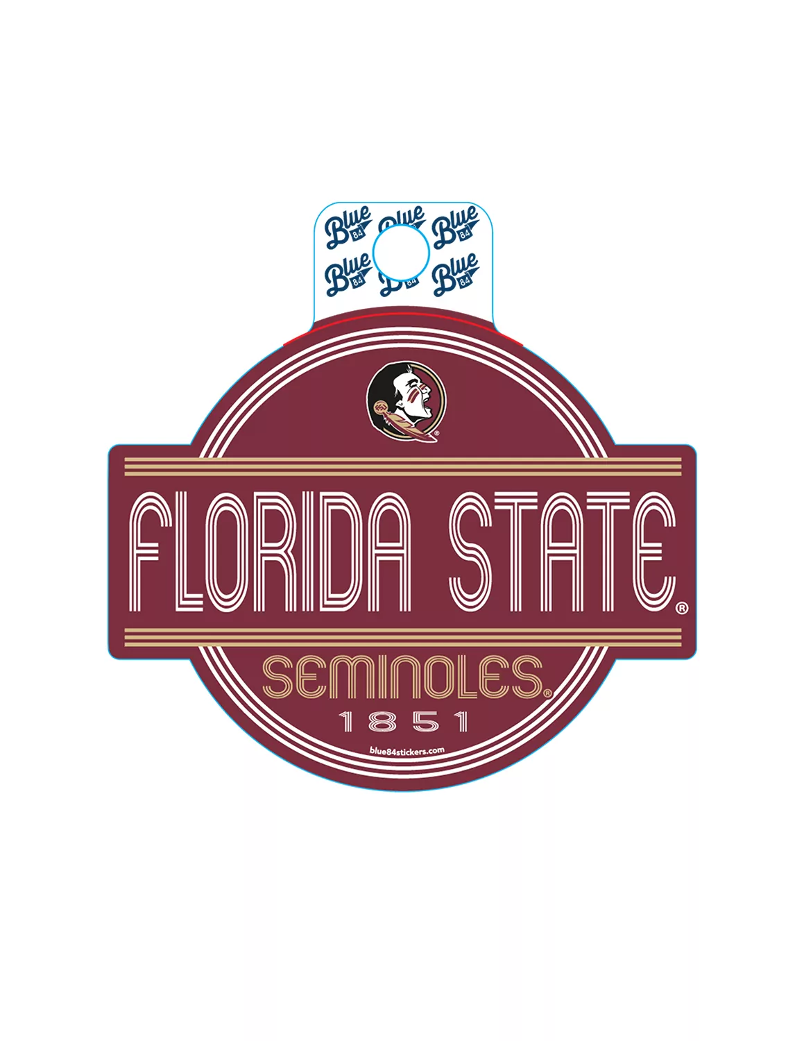 FSU Fun Stripes Sticker