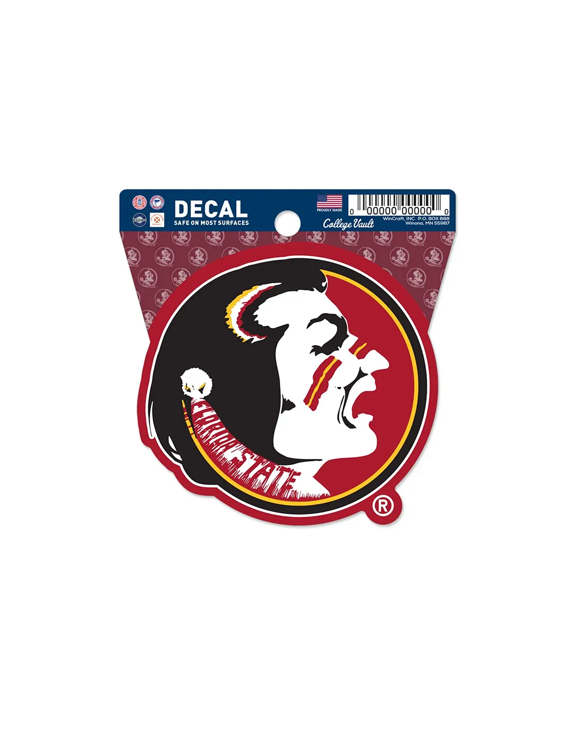 FSU Retro Clean Cut Decal