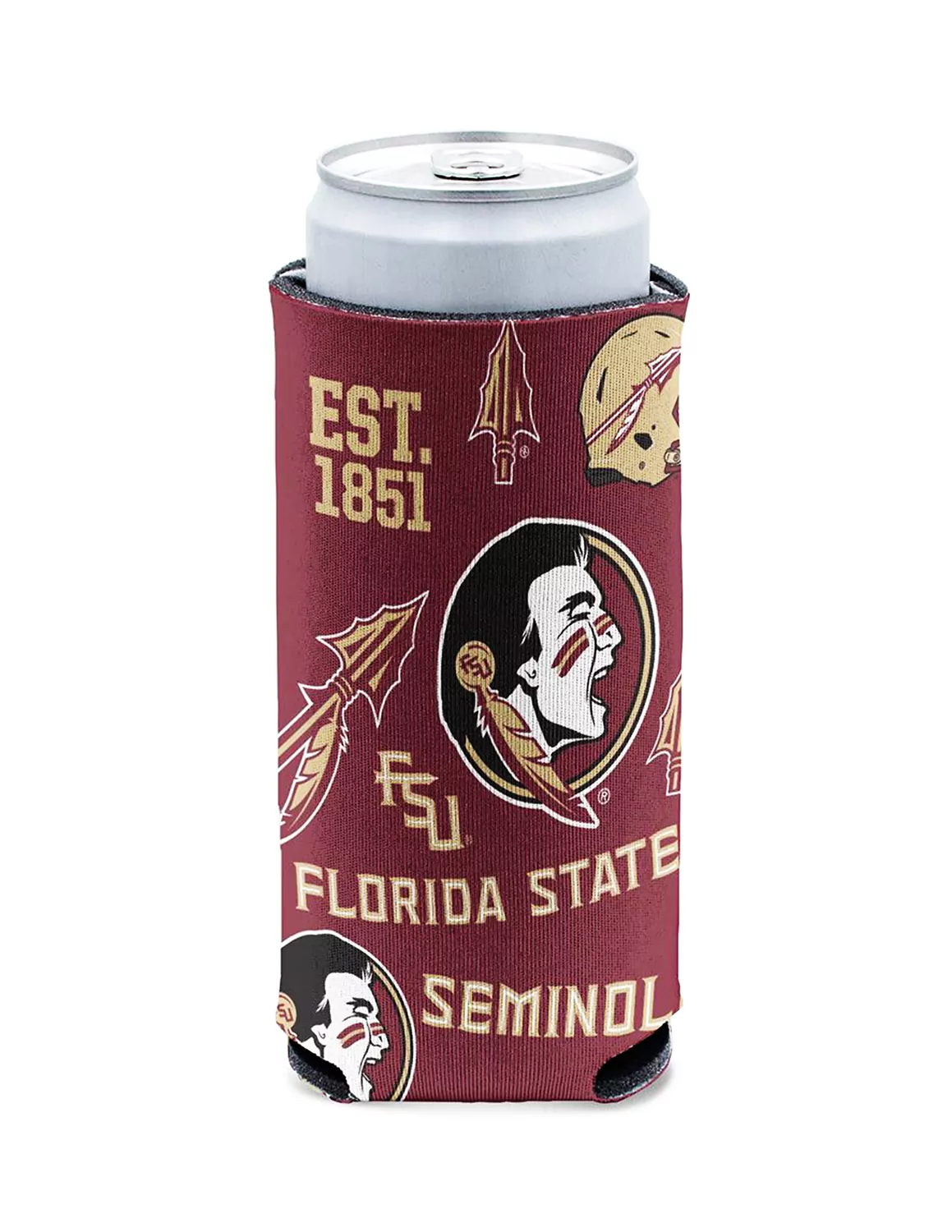 FSU Scatterprint Tall Can Cooler - Image 2