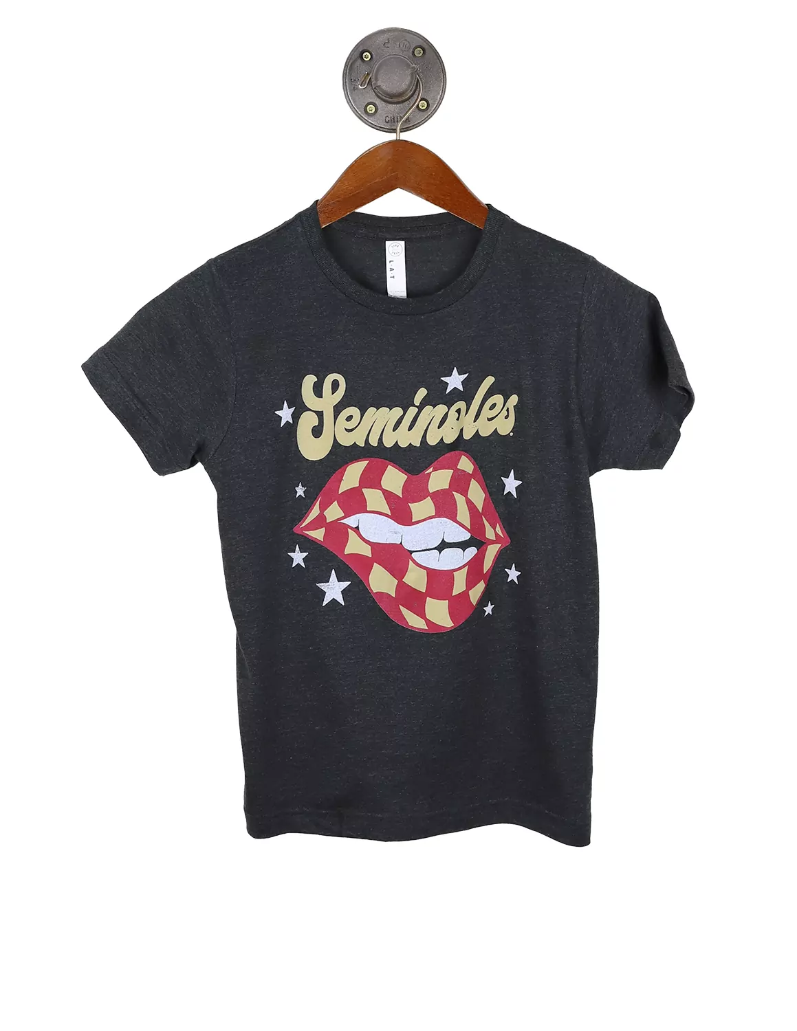 FSU Youth Checkered Lips Short Sleeve