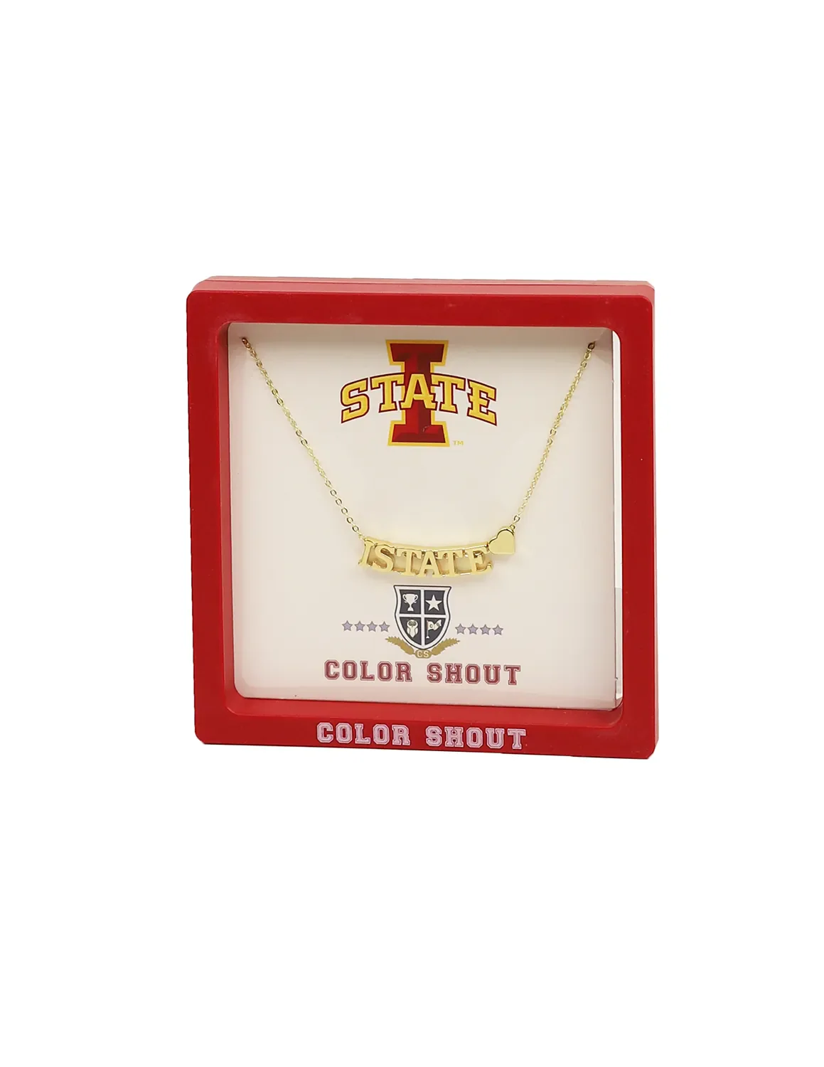 ISU College Heart Necklace
