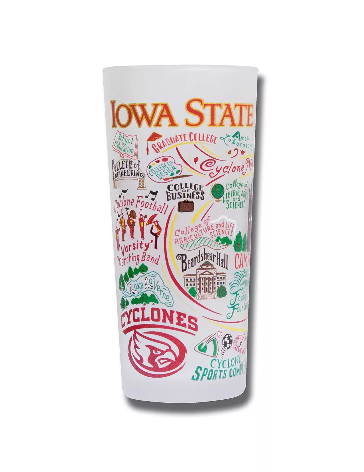 ISU Collegiate Drinking Glass