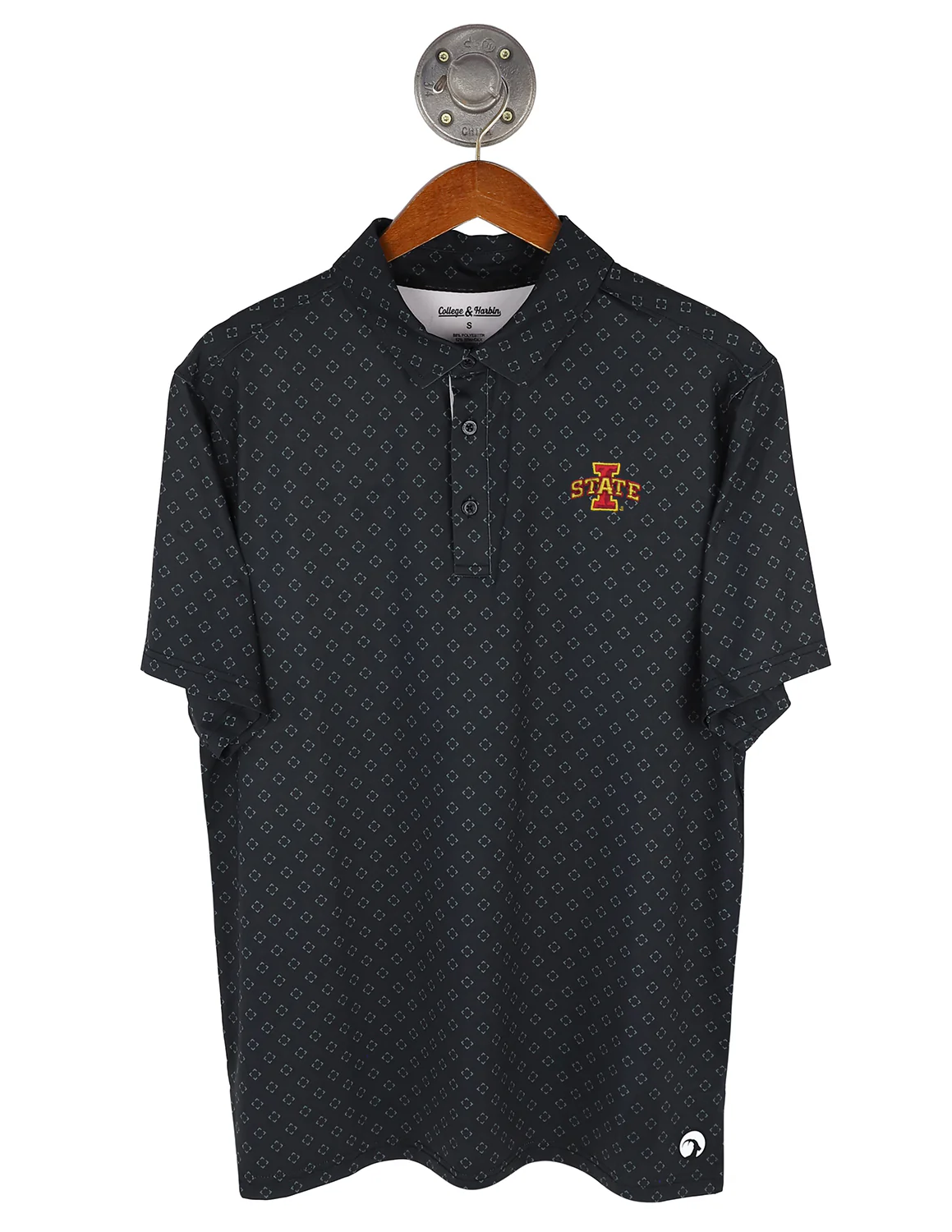 ISU G Iowa State 3 Color Quad Polo