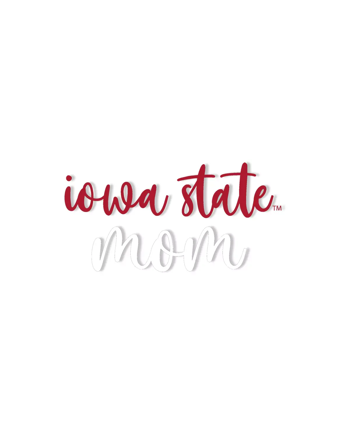 ISU Mom Pretty Script Decal