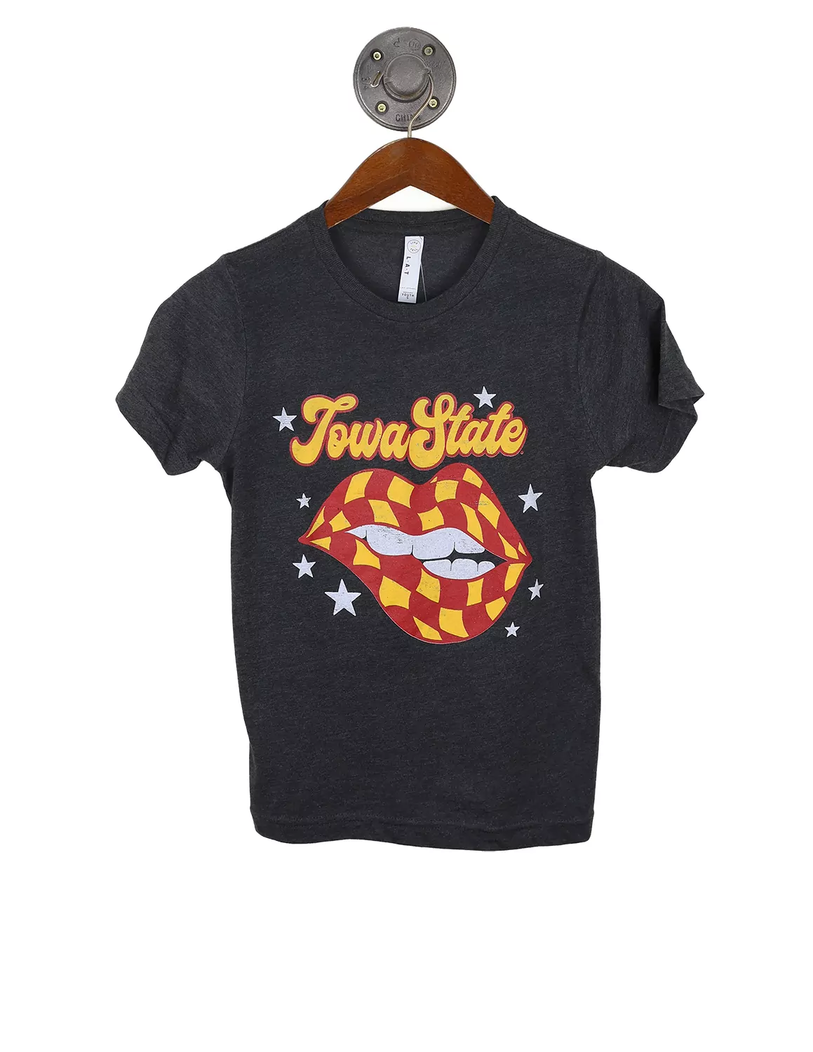 ISU Youth Checkered Lips Short Sleeve