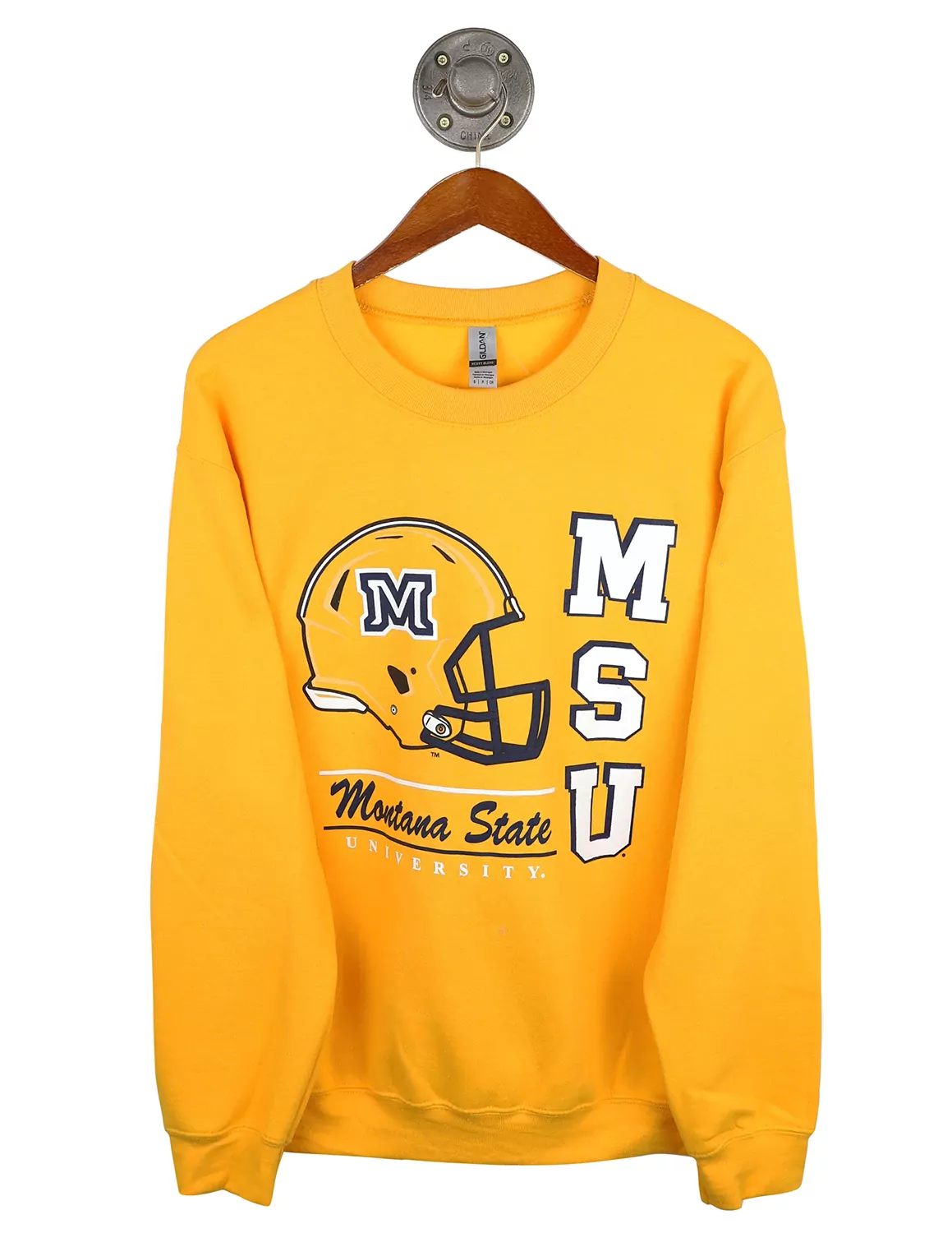 MSU FB Vaulted Crewneck