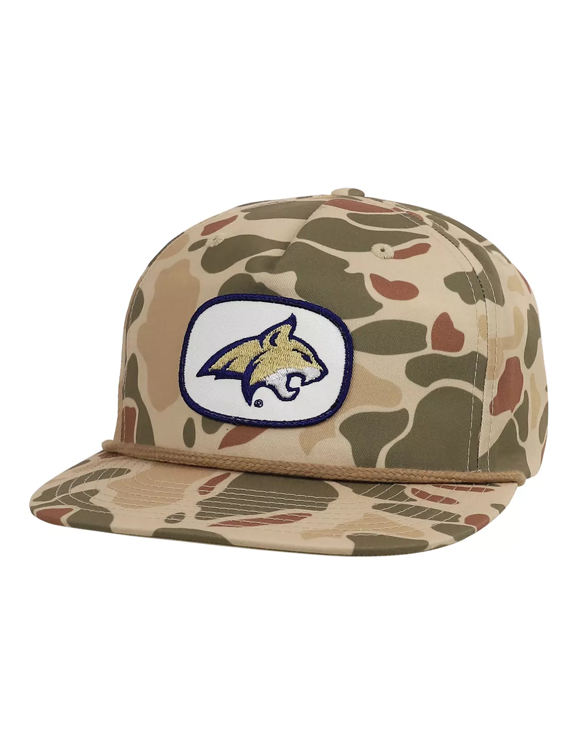 MSU P Bobcat Logo Patch Hat