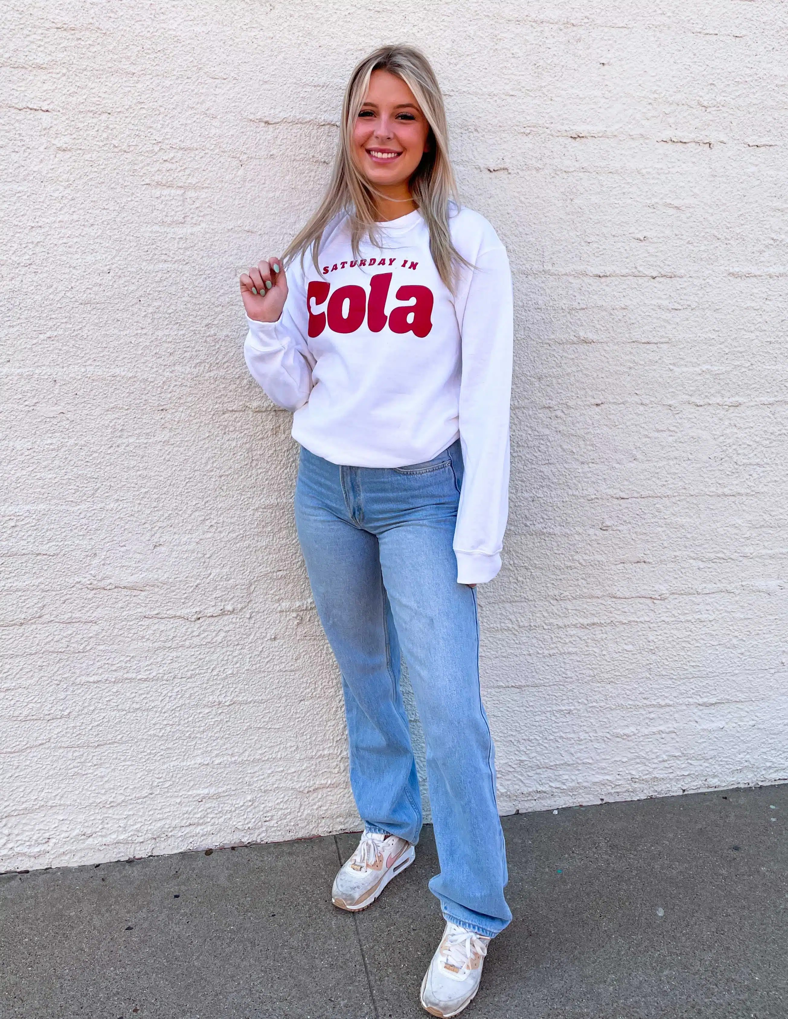 Saturday In Cola Retro Crewneck - Image 2