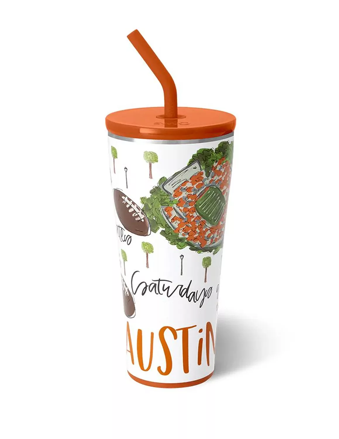 Saturdays In Austin 32oz. Straw Tumbler
