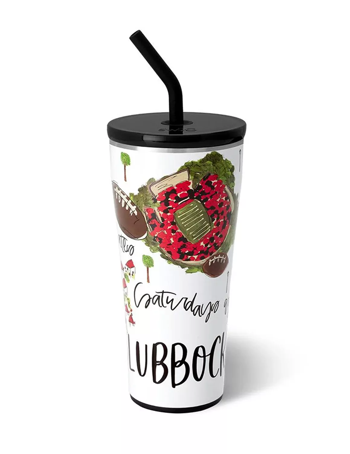 Saturdays In Lubbock 32oz. Straw Tumbler
