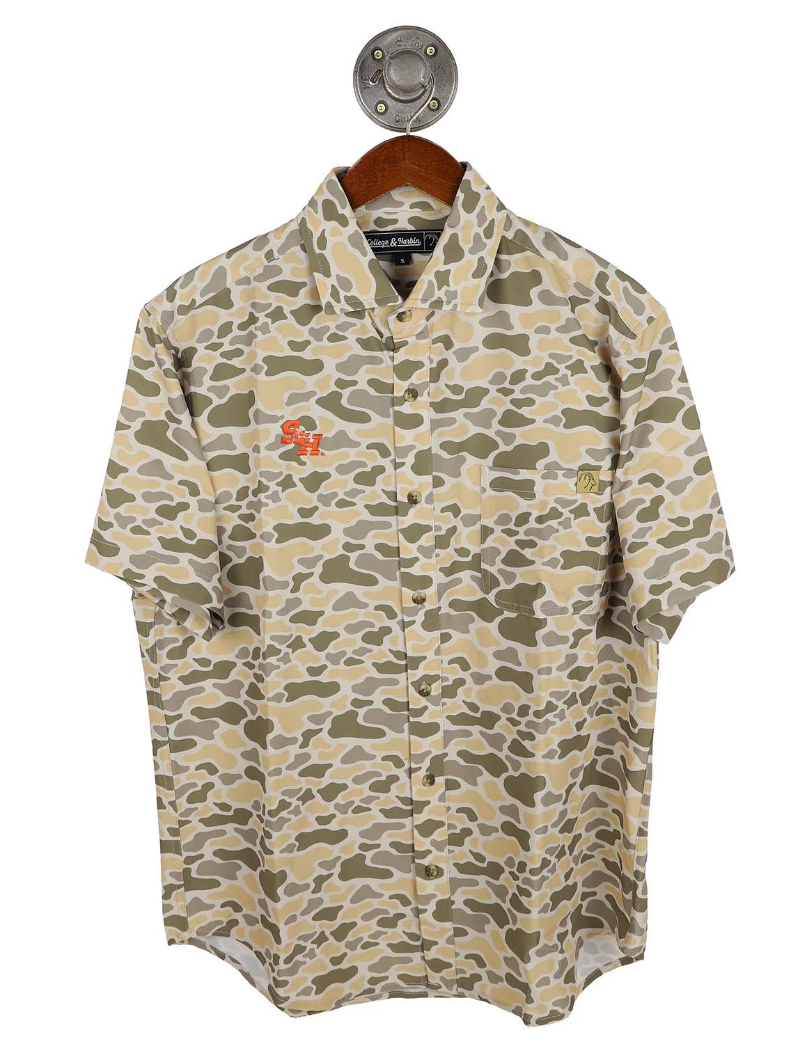SHSU G Modern SH Paw Burk Button Up