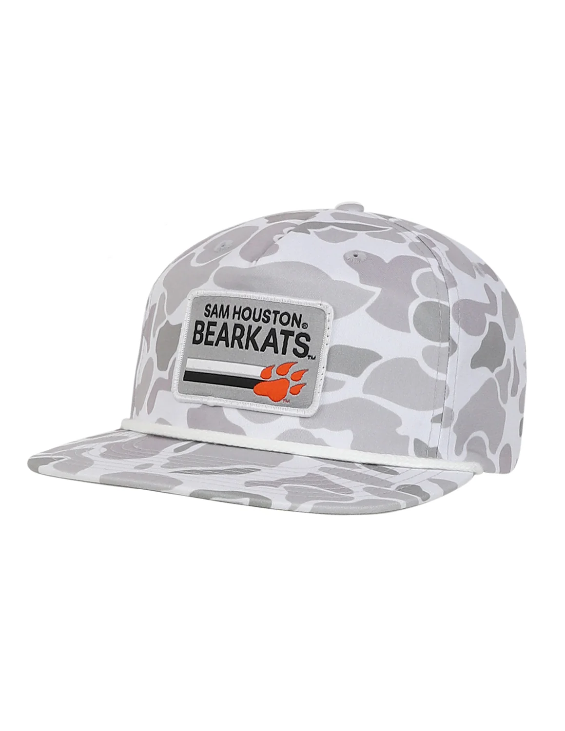 SHSU P Two Stripes Left Patch Camo Hat