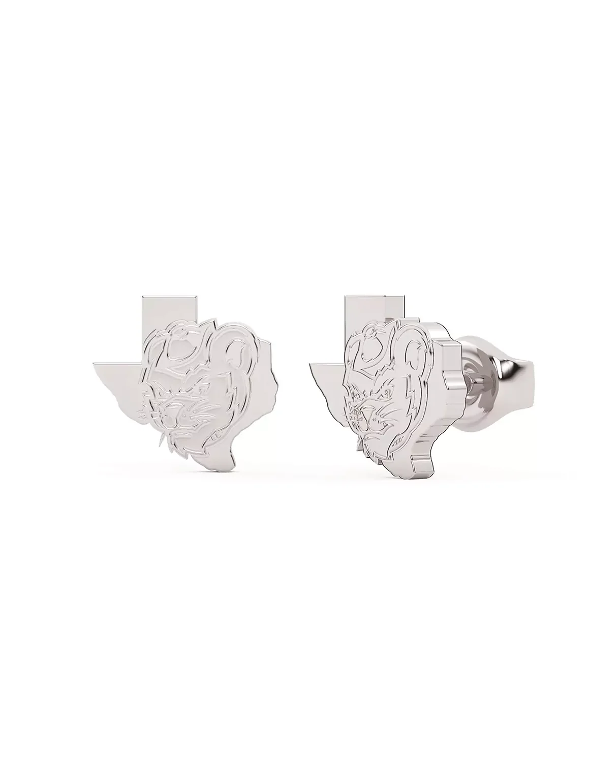 Stainless Steel Sam Houston Sammy Texas Studs - Image 3