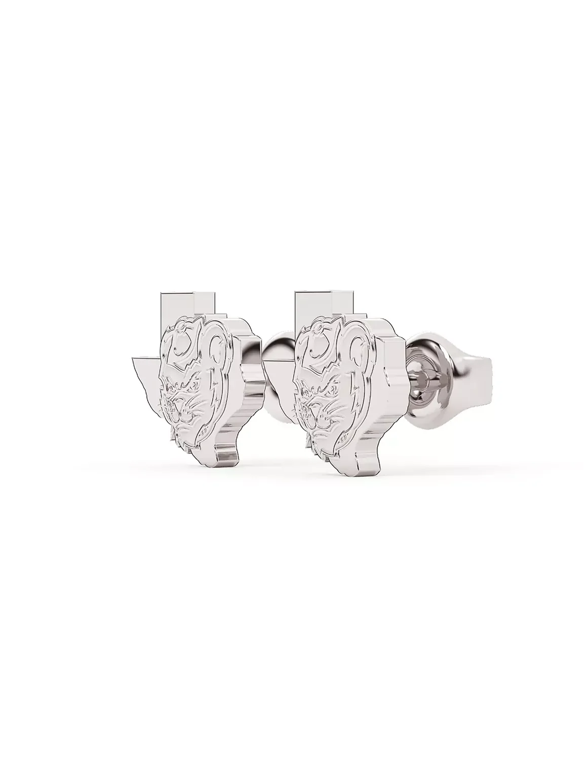 Stainless Steel Sam Houston Sammy Texas Studs - Image 4