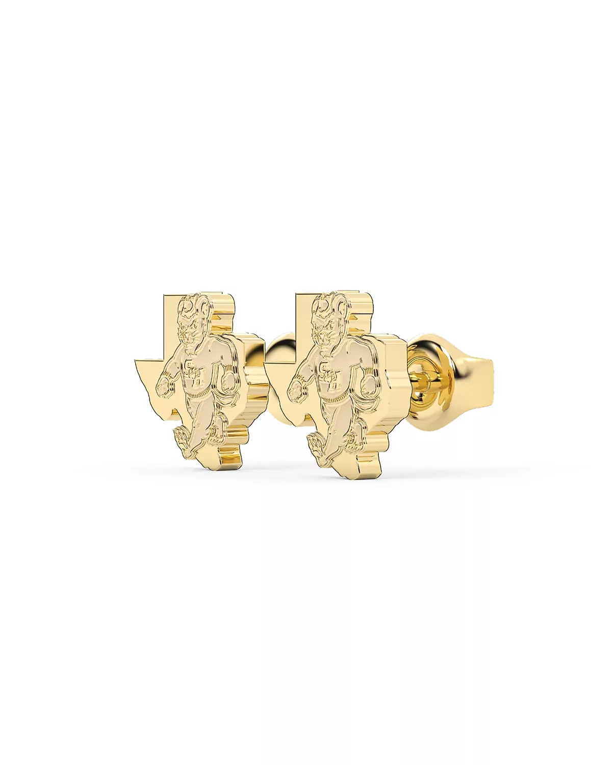 Stainless Steel Sam Houston Walking Sammy Texas Studs - Image 2