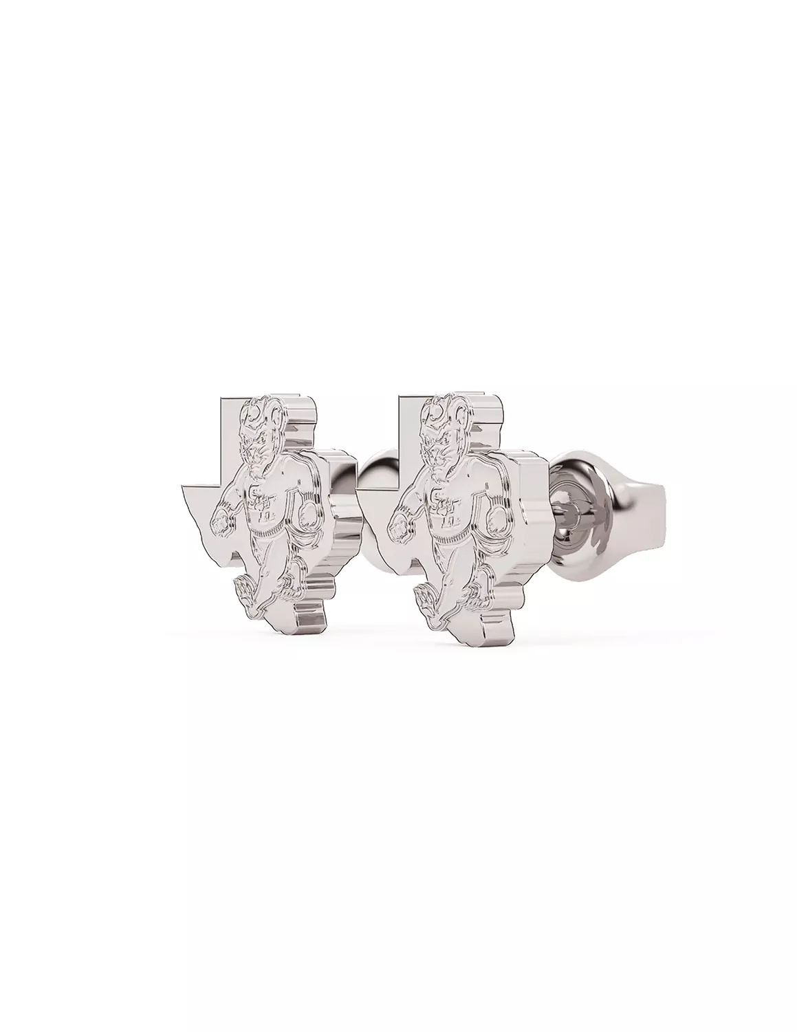 Stainless Steel Sam Houston Walking Sammy Texas Studs - Image 4