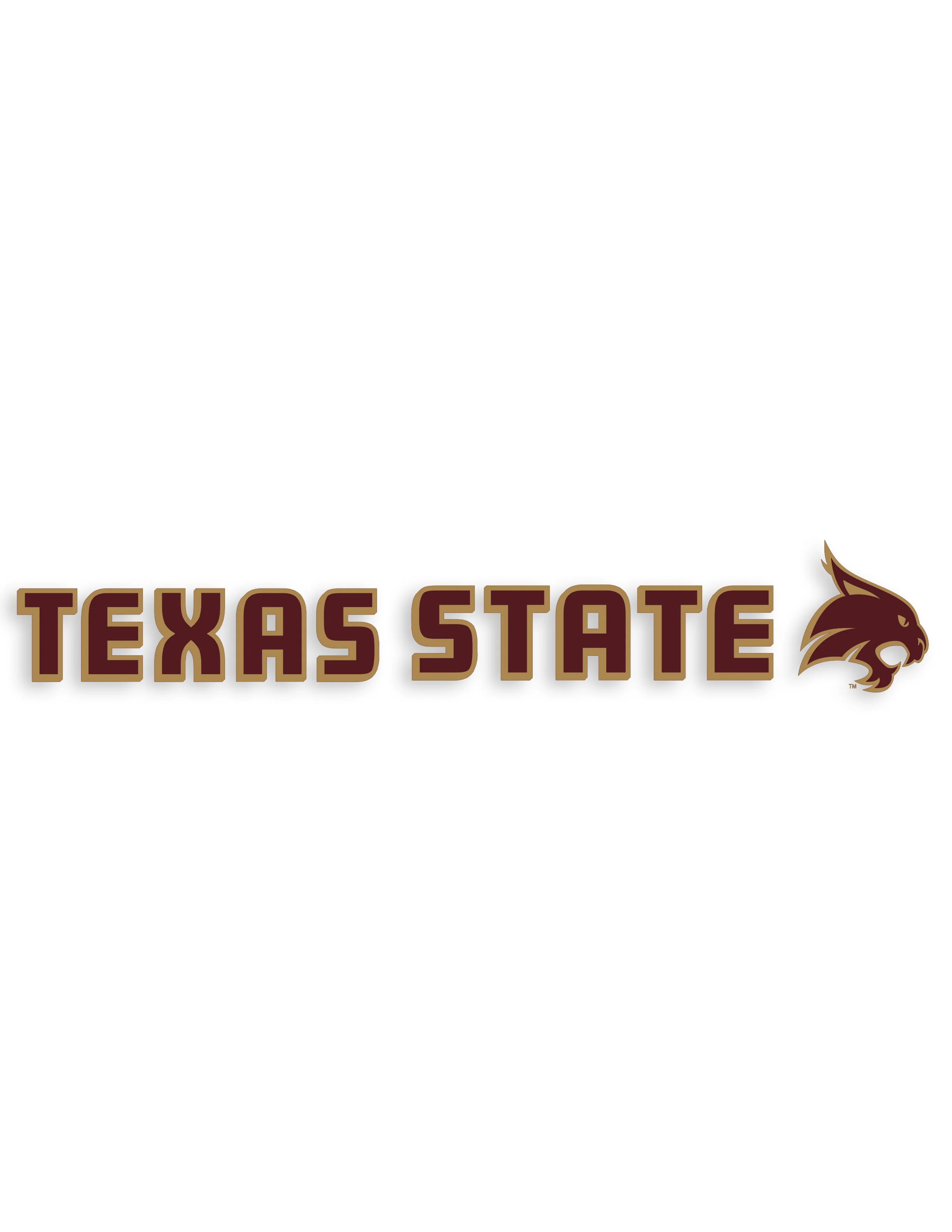 Texas State Mascot Head Car Decal - Image 2