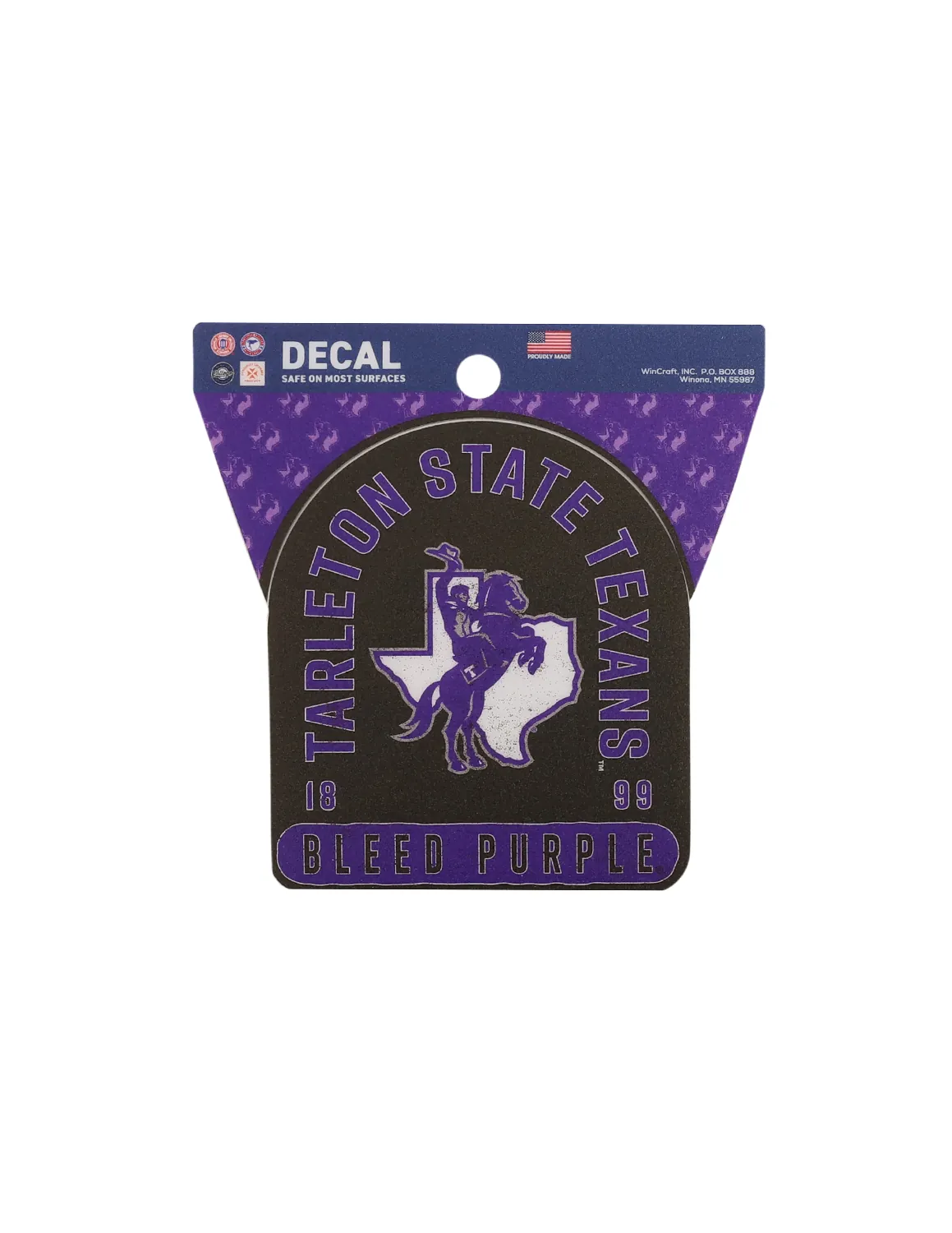 TSU Bleed Purple Clean Cut Decal