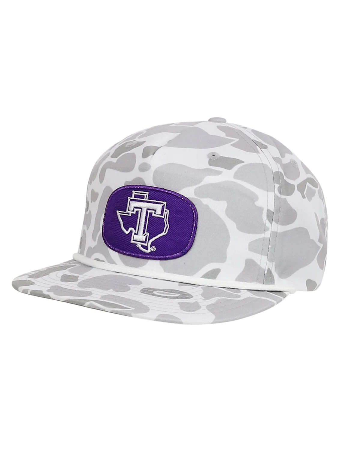 TSU Block T Flat Oval Patch Hat - Image 3