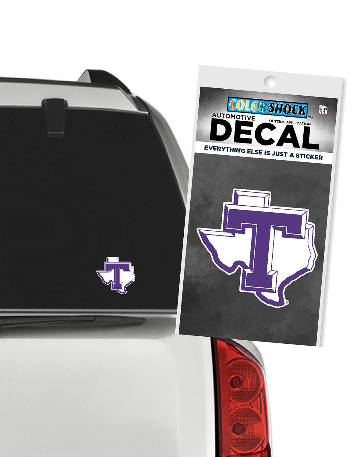 TSU Block T State Car Decal