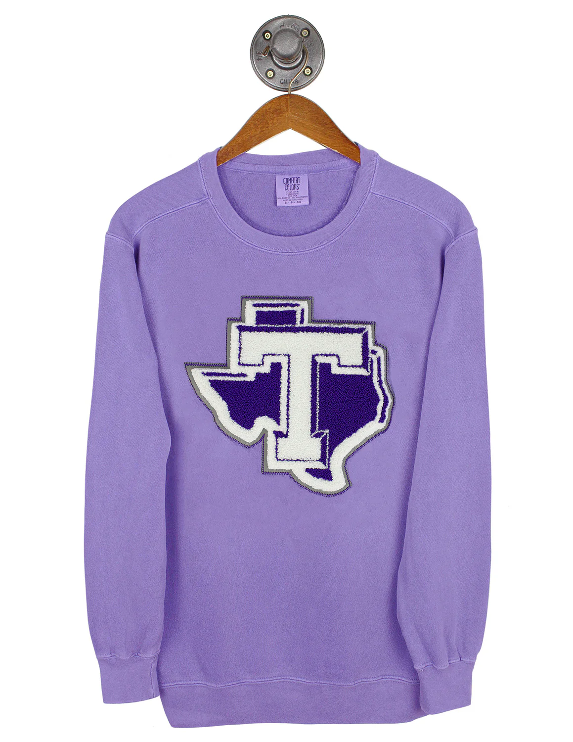TSU Chenille Block T Texas Crewneck