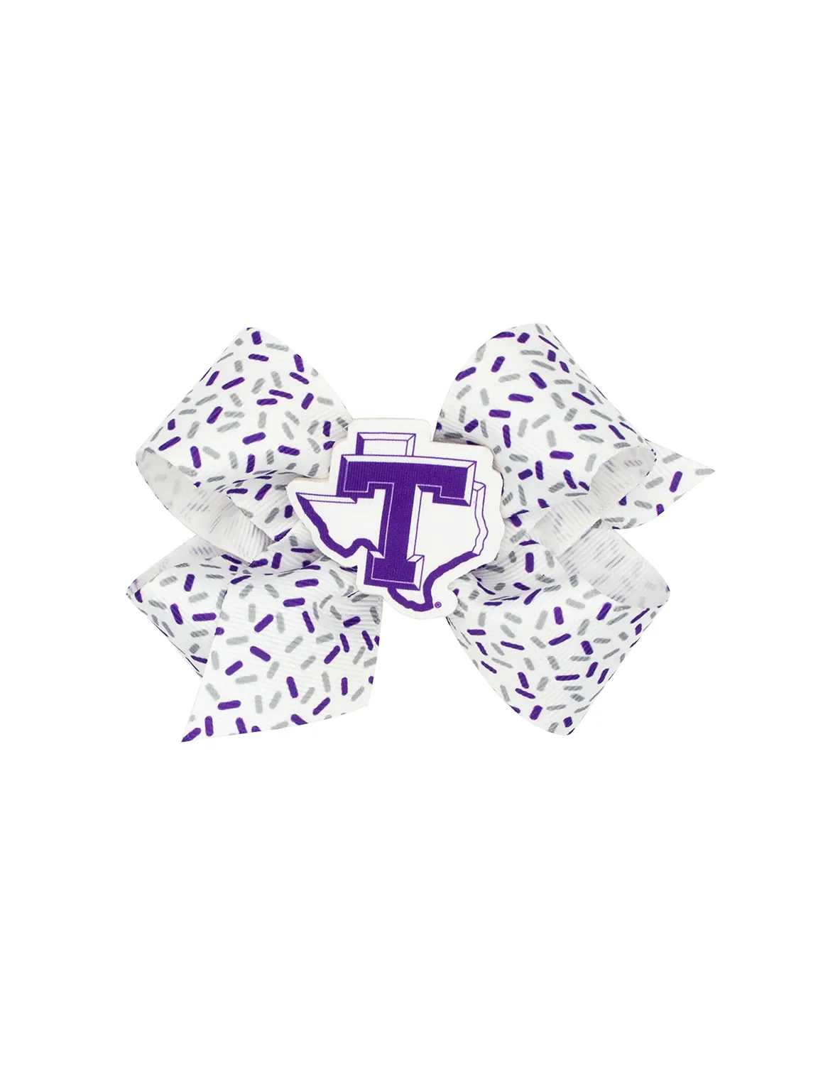 TSU Medium Confetti Print Bow