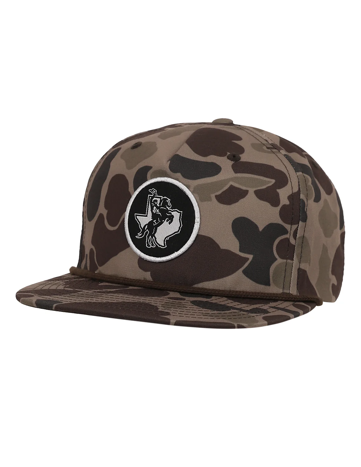 TSU P Texas Rider Circle Patch Hat