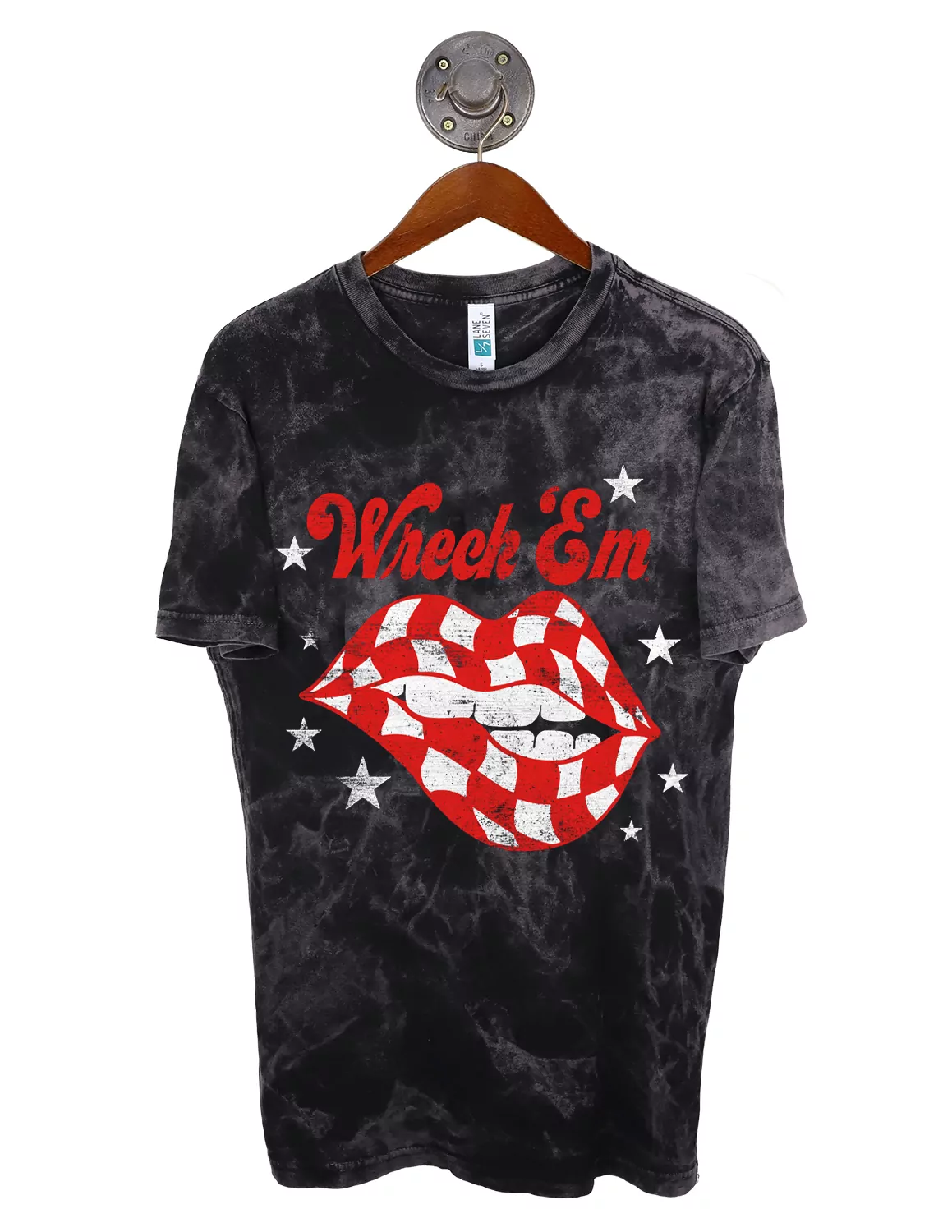 TTU Checkered Lips Short Sleeve