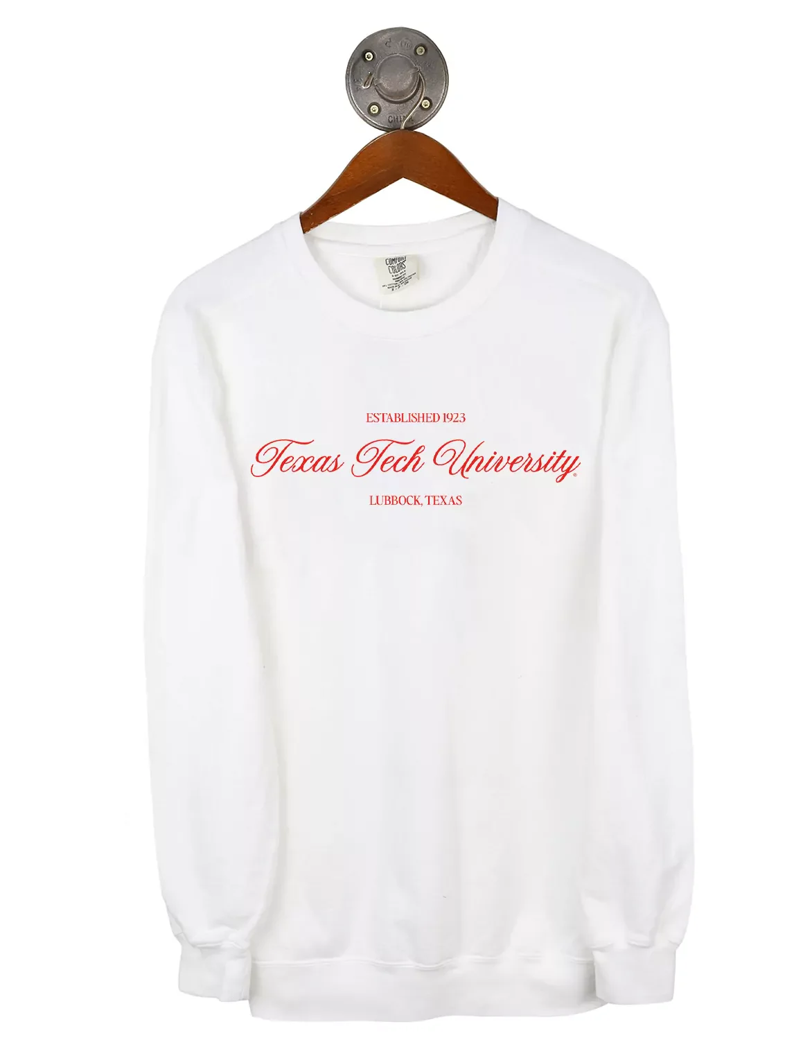 TTU Elegant Script Crewneck