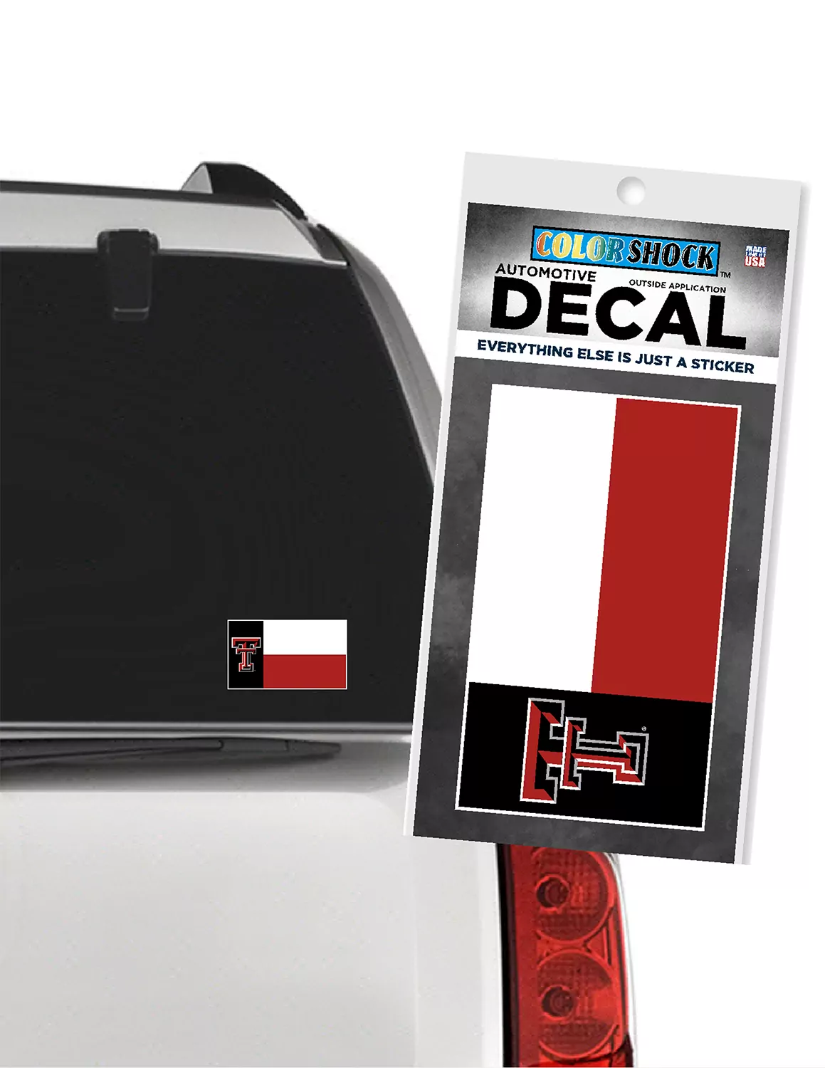 TTU Flag Decal