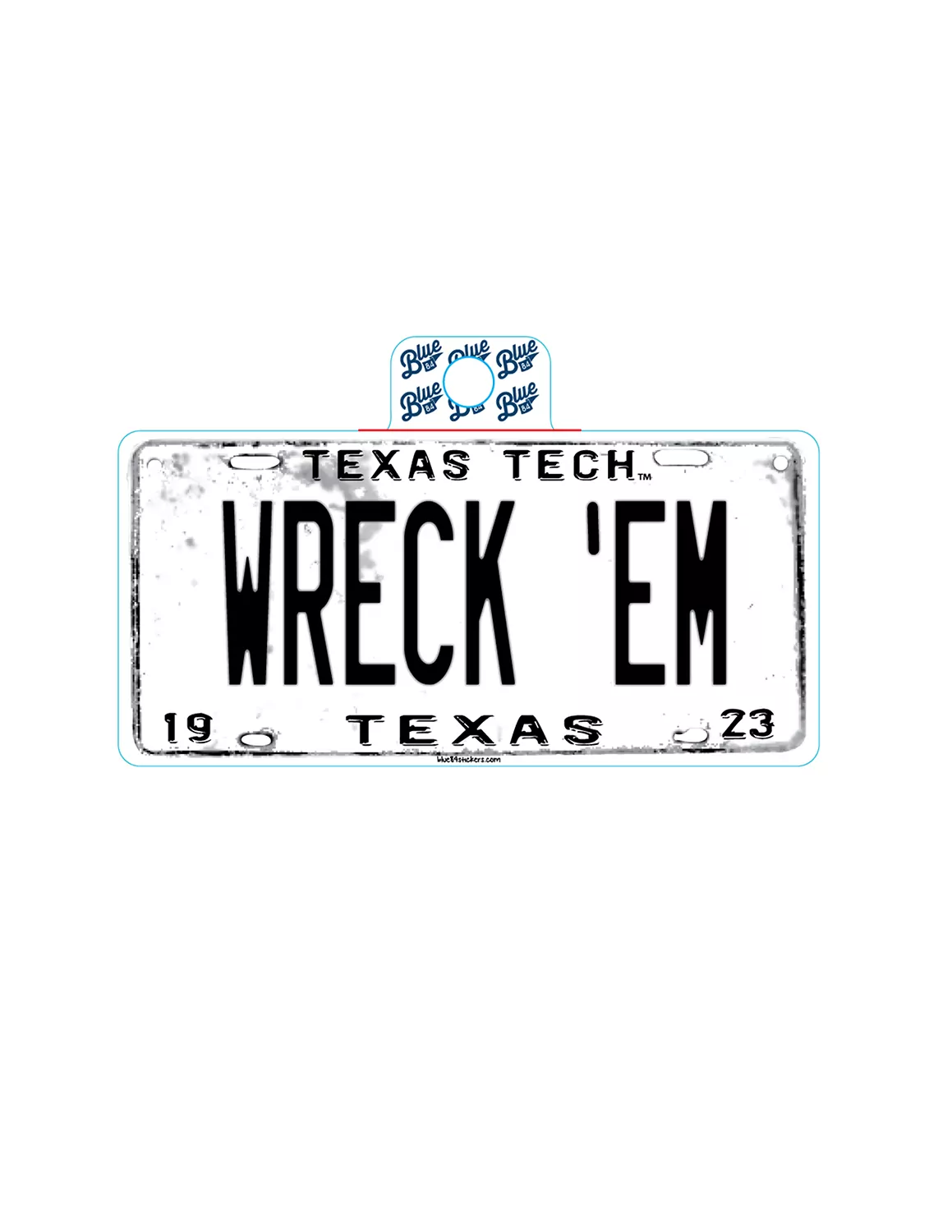 TTU License Plate