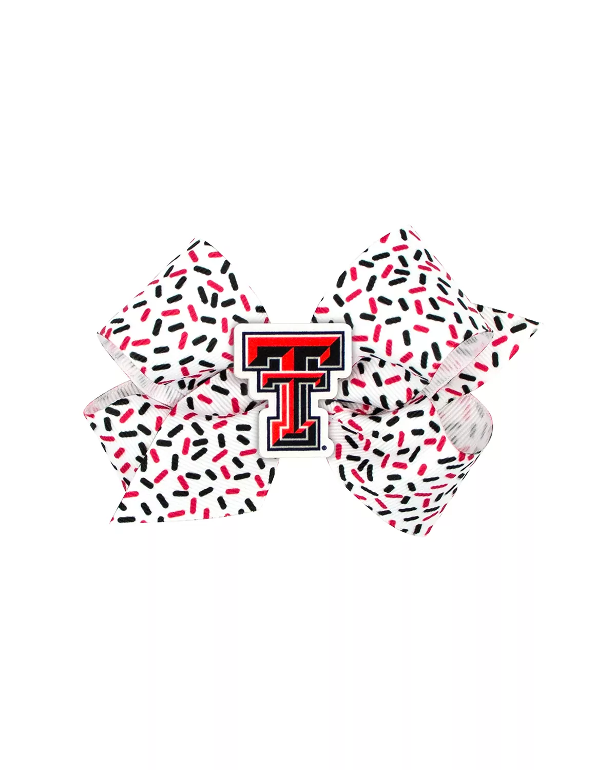 TTU Medium Confetti Print Bow