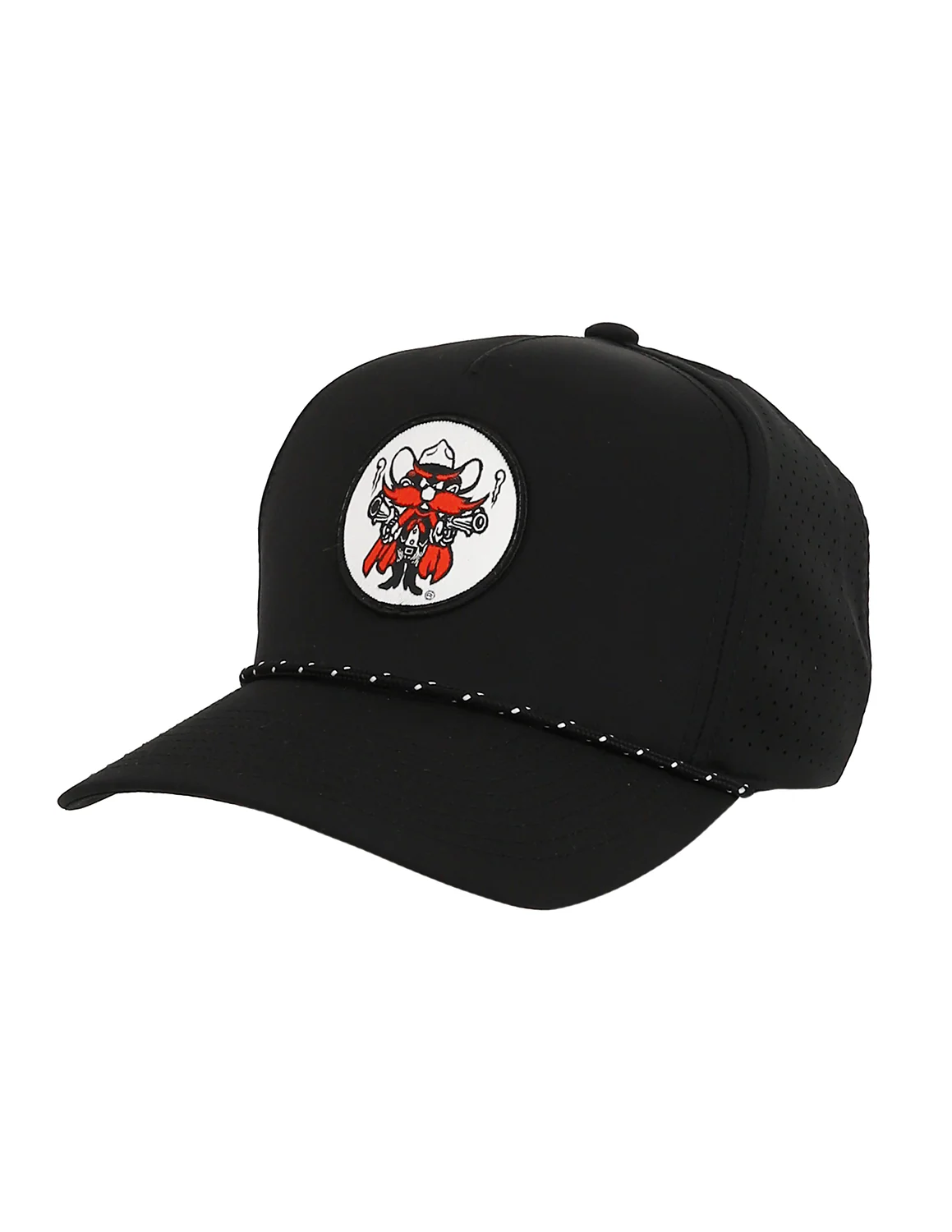 TTU P Raider Red Circle Patch Hat