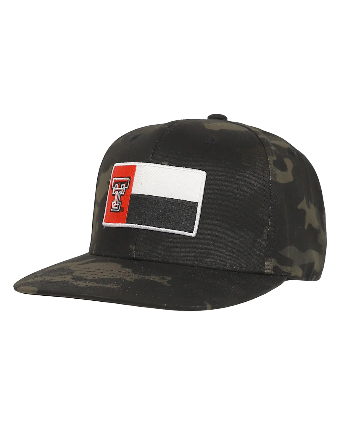 TTU P TX Flag Patch Camo Hat