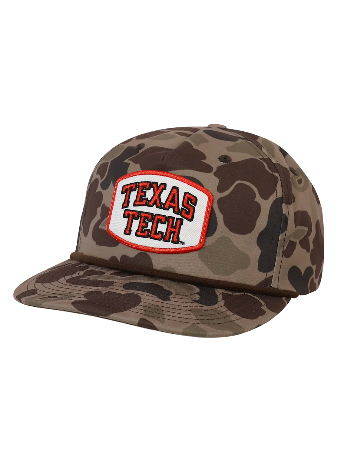 TTU P Wordmark Patch Camo Hat - Image 3