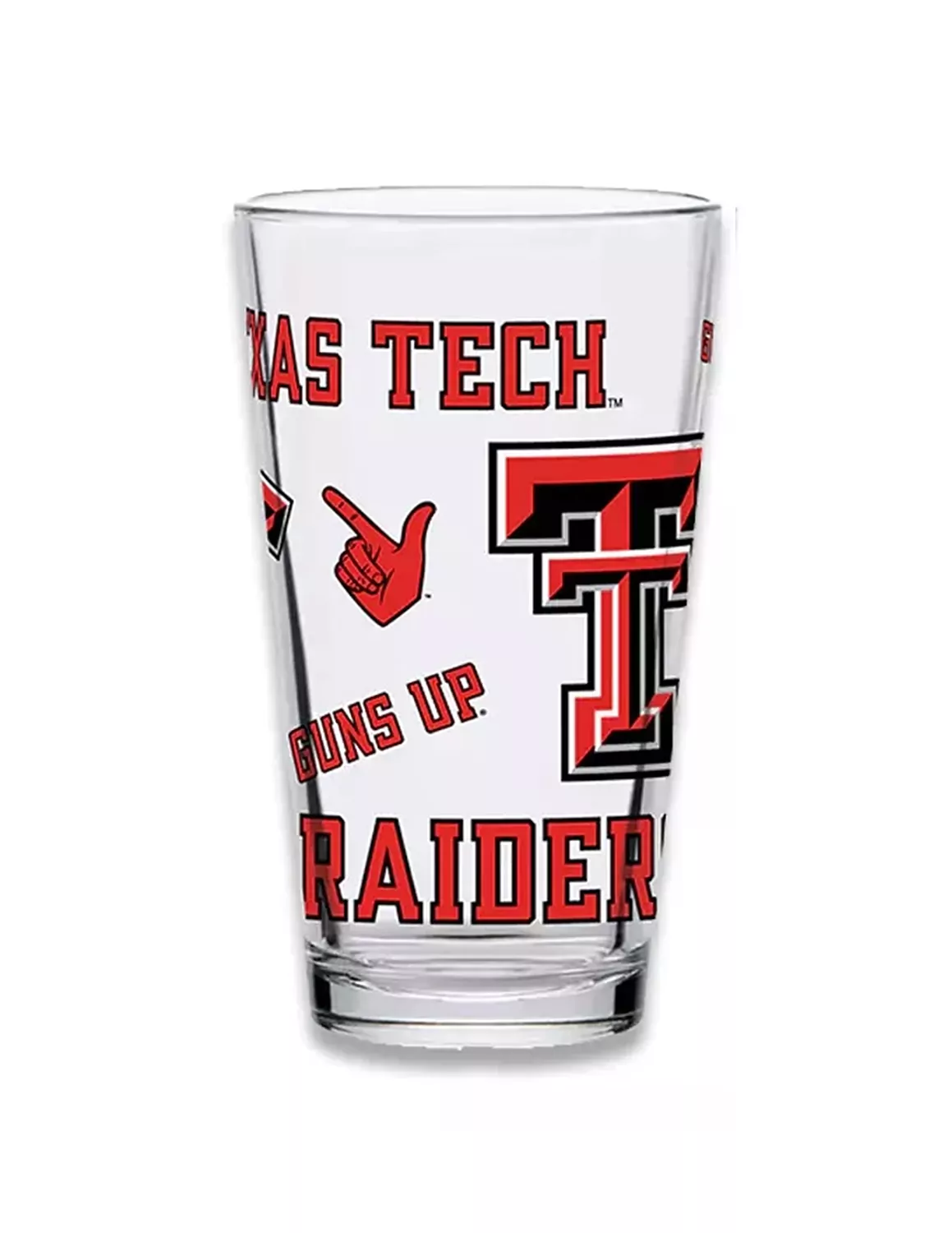 TTU Red Raiders Medley 16oz. Pint Glass