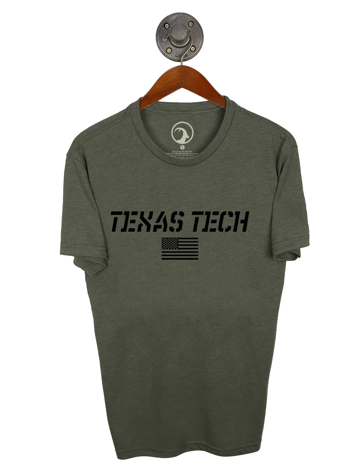 TTU Stencil Flag Short Sleeve