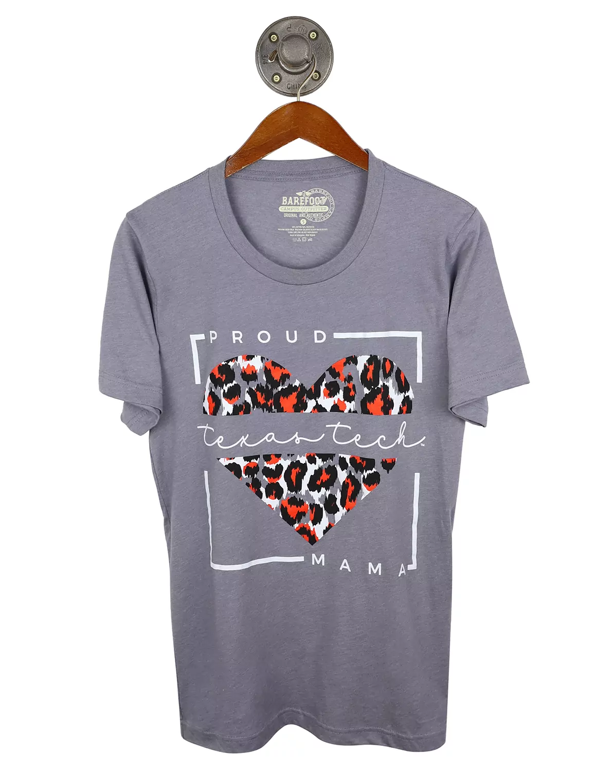 TTU This Mom's Heart Short Sleeve