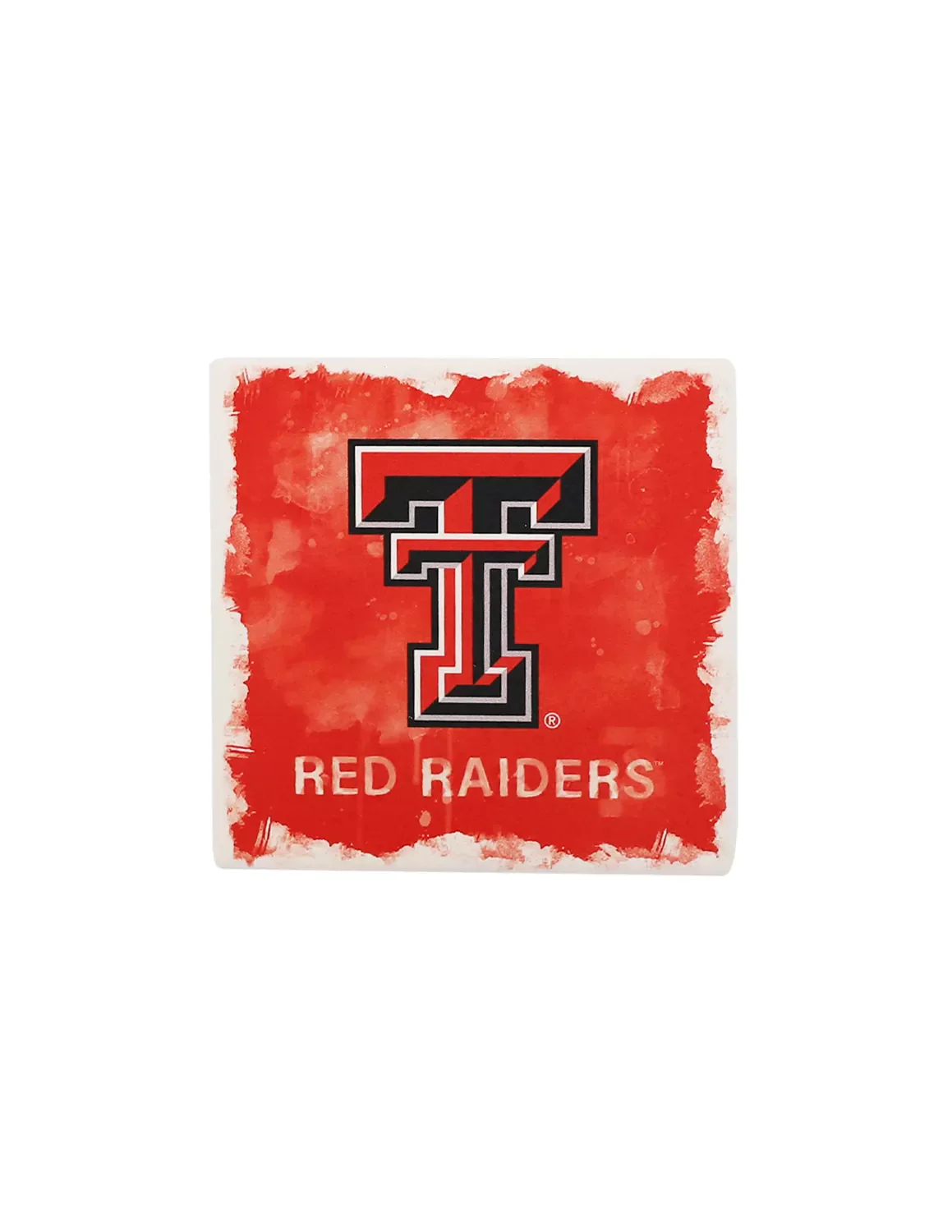 TTU Watercolor Coaster