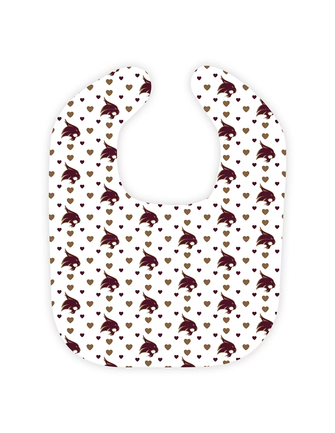 TXST College Logo Heart Bib