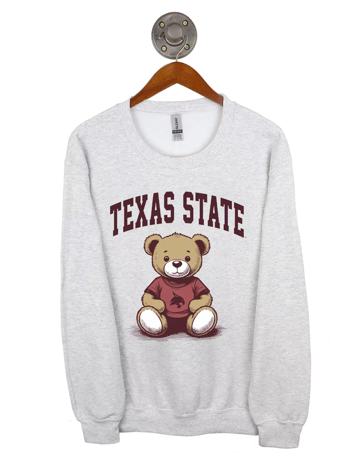 TXST Collegiate Bear Crewneck