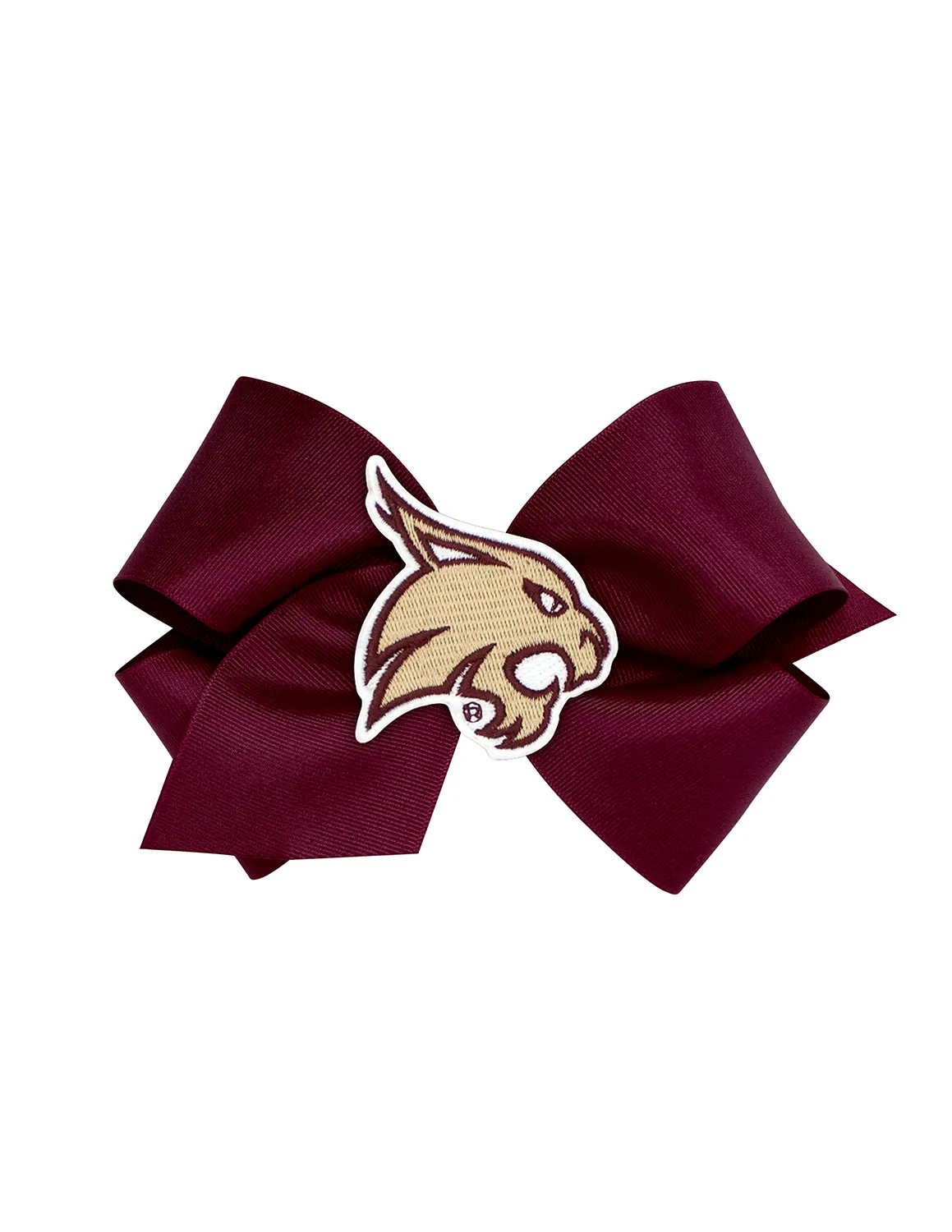 TXST King Patch Hair Bow