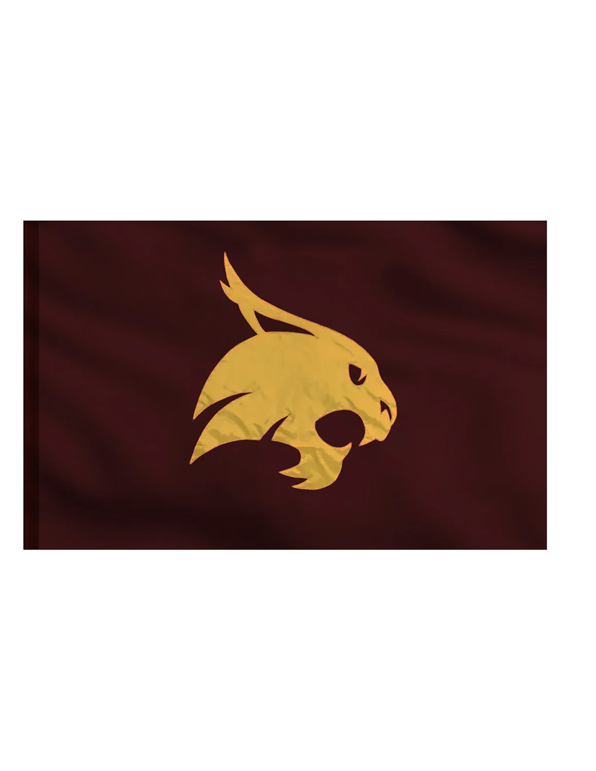 TXST Maroon & Gold Bobcat Flag