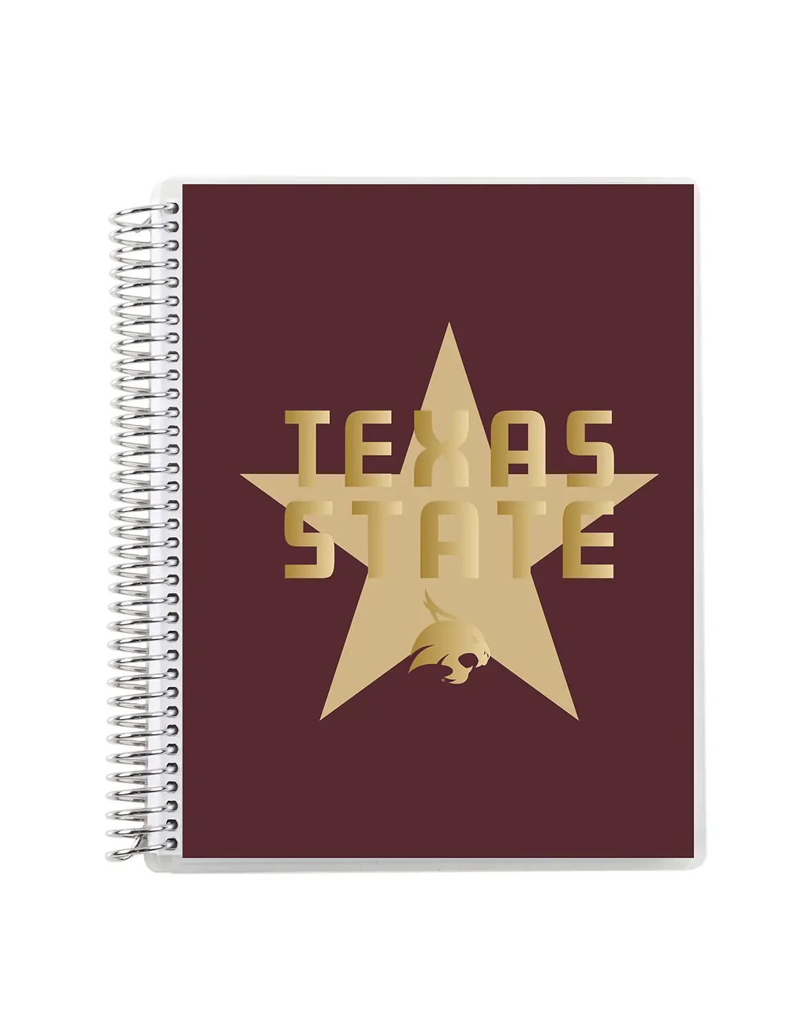 TXST Metallic Coiled 7"x9" Notebook